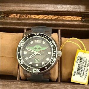 Invicta Men's Black Watch- Grogu